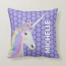 Recherche de licorne pourpre coussins Magique