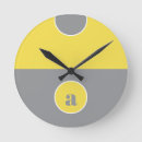 Recherche de gris jaune horloges Moderne
