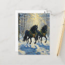 Recherche de cheval en bois cartes postales Équin