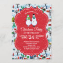 Recherche de snowmen invitations Rouge