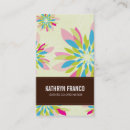 Recherche de fleur abstraite cartes visite Boss
