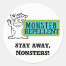 Recherche de monstre autocollants Vert