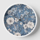 Recherche de motif floral vintage horloges Florale