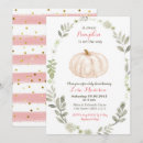 Recherche de or blanc rose baby shower invitations Floral