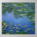 Recherche de nénuphars par claude monet posters L'eau