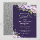 Recherche de pourpre de fleur invitations Violet