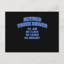 Recherche de drôle de retraite cartes postales Camionneur