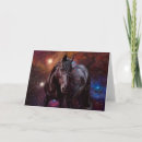 Recherche de cheval frison cartes postales Noir