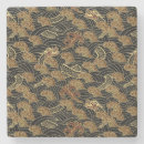 Recherche de dragon dessous de verres Antique