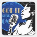 Recherche de chanteur de jazz autocollants Musique