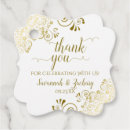 Recherche de mariage étiquettes cadeau Merci