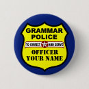 Recherche de police grammaire badges Drôle