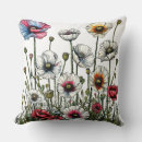 Recherche de pavot coussins Fleurs sauvages