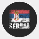 Recherche de national flag autocollants Drapeau national serbe