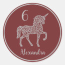 Recherche de poney rose autocollants Mignon