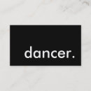 Recherche de arts du spectacle cartes visite Noir et blanc