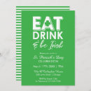 Recherche de soyez irlandais invitations Shamrock