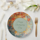 Recherche de thanksgiving assiettes Automne