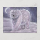 Recherche de nuit polaire cartes postales Ours