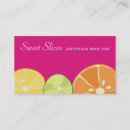 Recherche de tranches cartes visite Fruit