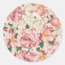 Recherche de botanique vintage autocollants Rose