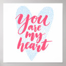 Recherche de coeur romantique posters Beau