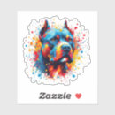 Recherche de portrait de chien autocollants Pitbull