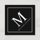 Recherche de géométrique noir et blanc cartes visite Maquillage