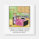 Recherche de petit déjeuner magnets Drôle