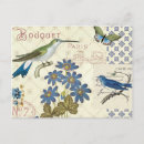 Recherche de bouquet bleu cartes postales Jardin