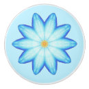 Recherche de fleur lotus de boutons et poignées de porte Bleu