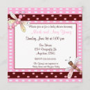 Recherche de libellule rose invitations Bébé