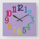 Recherche de nombres colorés horloges Multicolore