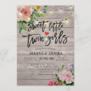 Recherche de jumelle baby shower fille invitations Pour eux