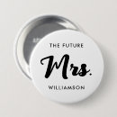 Recherche de futur marié badges Typographie