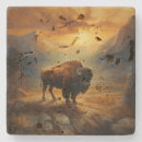 Recherche de bison dessous de verres Wyoming