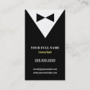 Recherche de cravate noire cartes visite Smoking