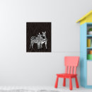 Recherche de rayures zèbre posters Blanc