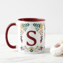Recherche de initiales décorées tasses Moderne
