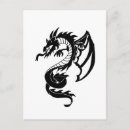 Recherche de dragon noir cartes postales Mythique