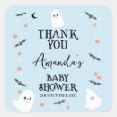 Recherche de fantômes mignons autocollants Baby shower octobre