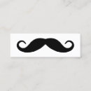 Recherche de moustache drôle cartes visite Blanc