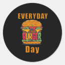 Recherche de hamburger drôle autocollants Restauration rapide