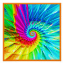 Recherche de motif en spirale posters Coloré