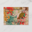 Recherche de hiboux roses cartes visite Oiseau