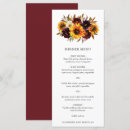 Recherche de rustiques de mariage menus Automne