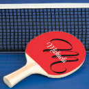 Recherche de rouge raquettes ping pong Typographie