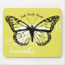 Recherche de papillon monarque tapis souris Jaune