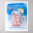 Recherche de limonade rose posters Aquarelle
