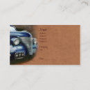 Recherche de voiture vintage cartes visite Véhicule